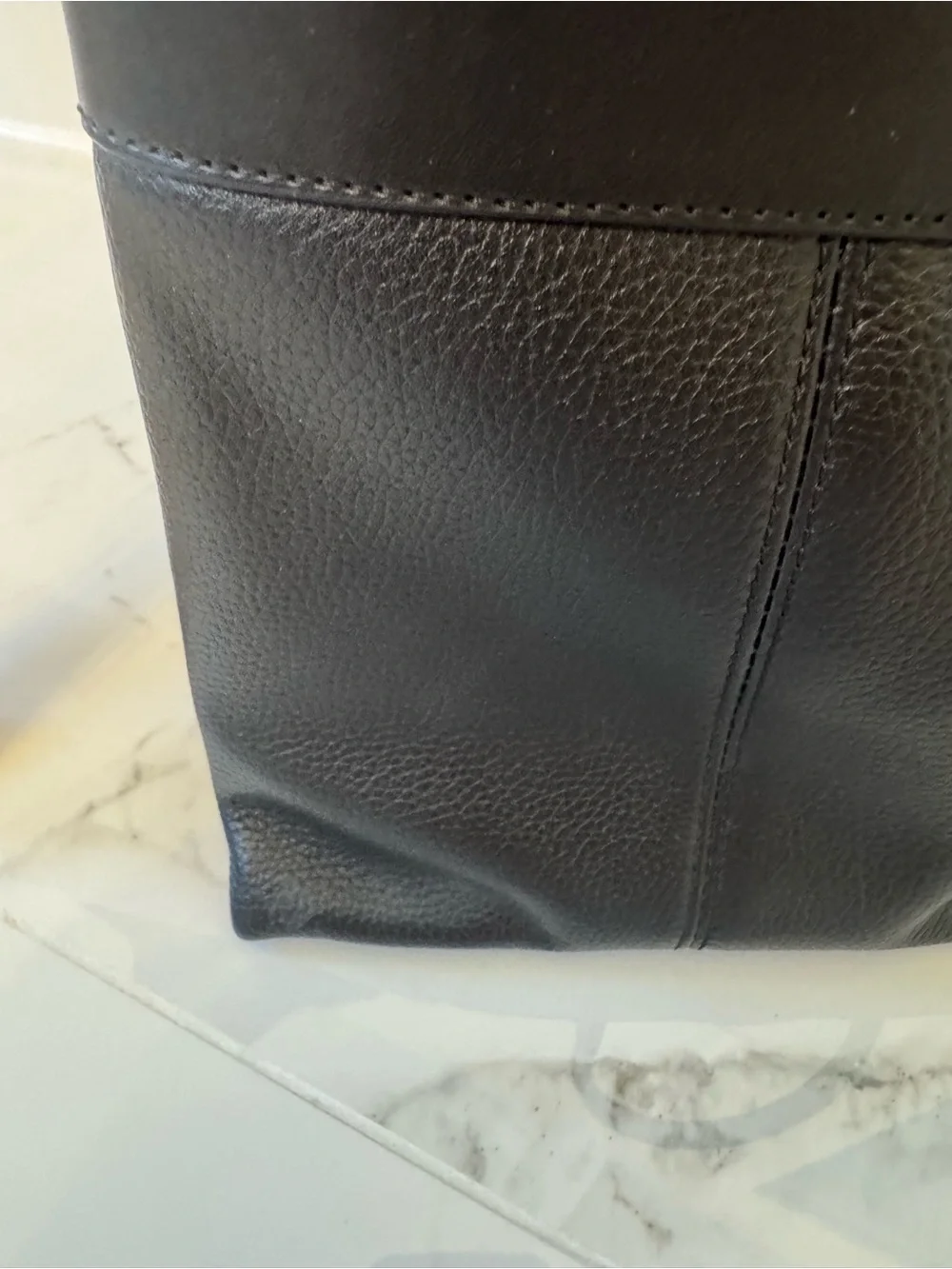 Michael Kors Black Structured Satchel Crossbody Bag Gold Hardware